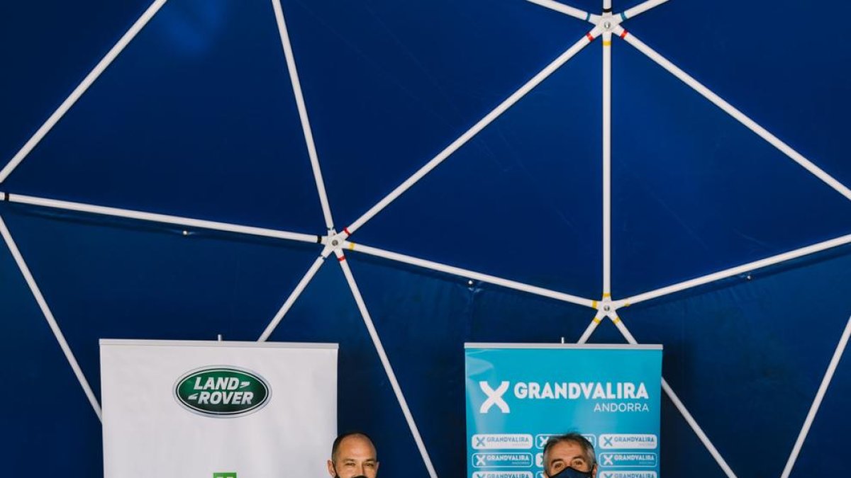 Presentació de l'acord entre Grandvalira i Land Rover