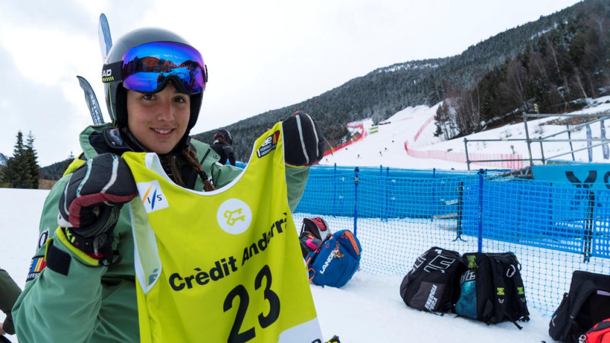 Cande Moreno va protagonitzar un excel·lent resultat al primer entrenament, a l'Àliga.