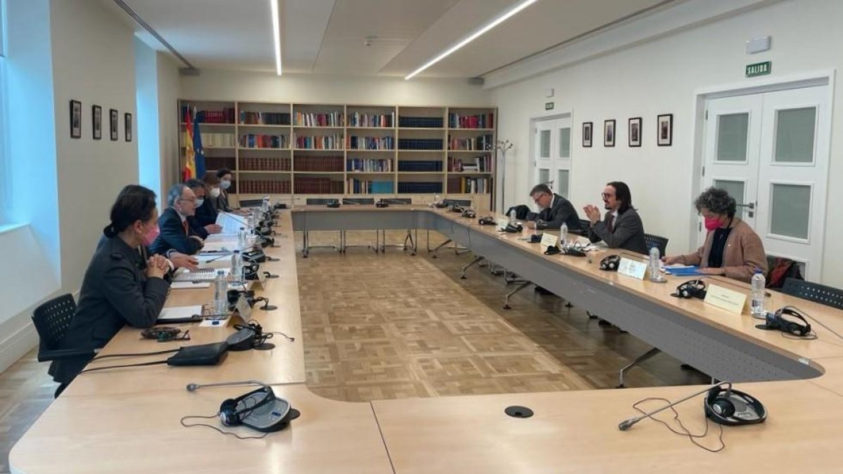 Reunió entre el secretari d'Estat Landry Riba i el secretari d'Estat de la UE a Espanya
