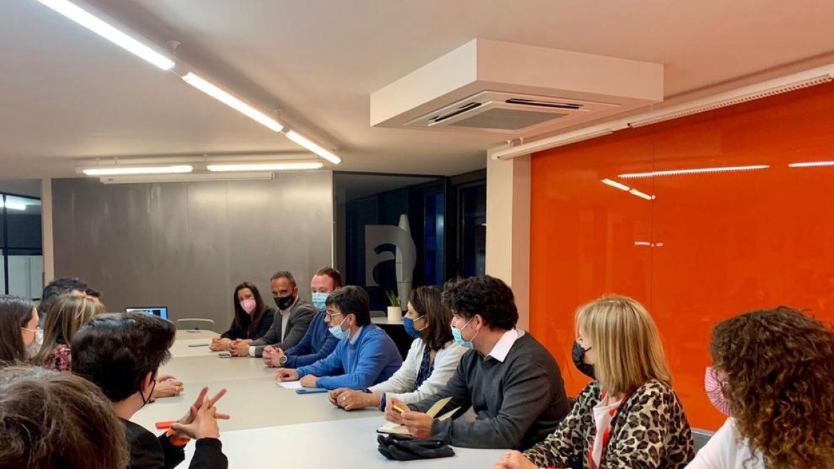 Reunió del comitè parroquial d'Andorra la Vella de Demòcrates