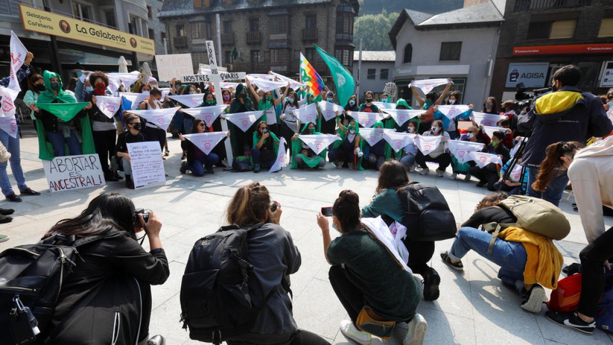Una manifestació a favor de l'avortament.