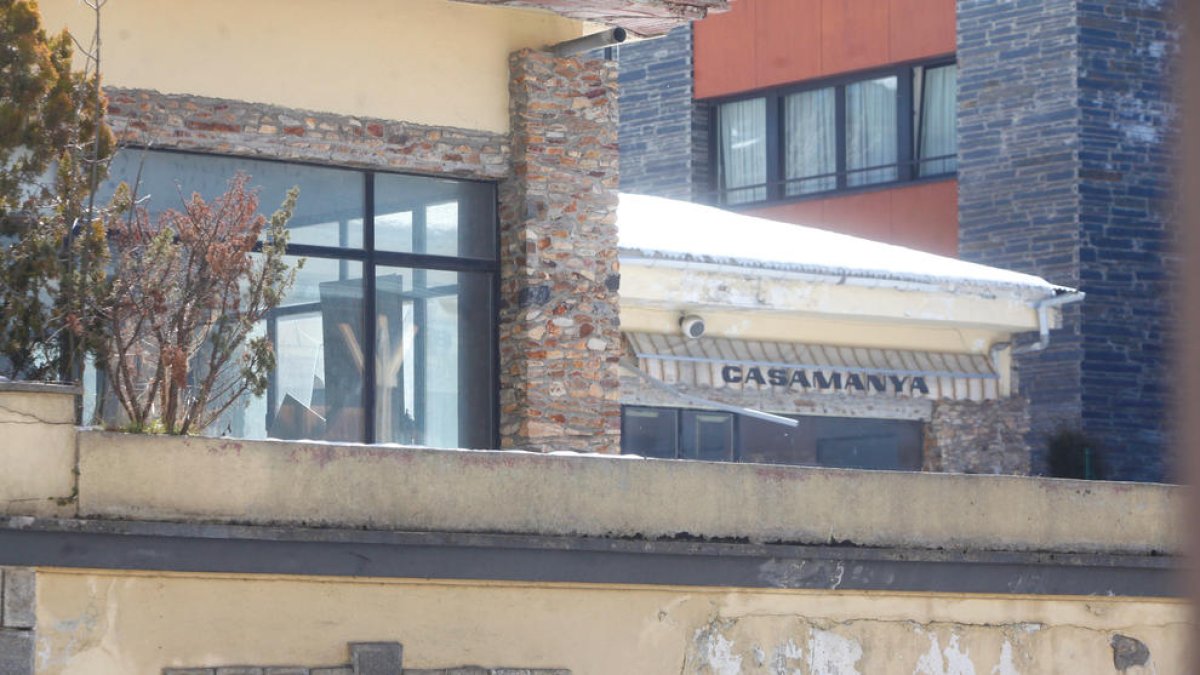 Terrassa de l'hotel Casamanya.