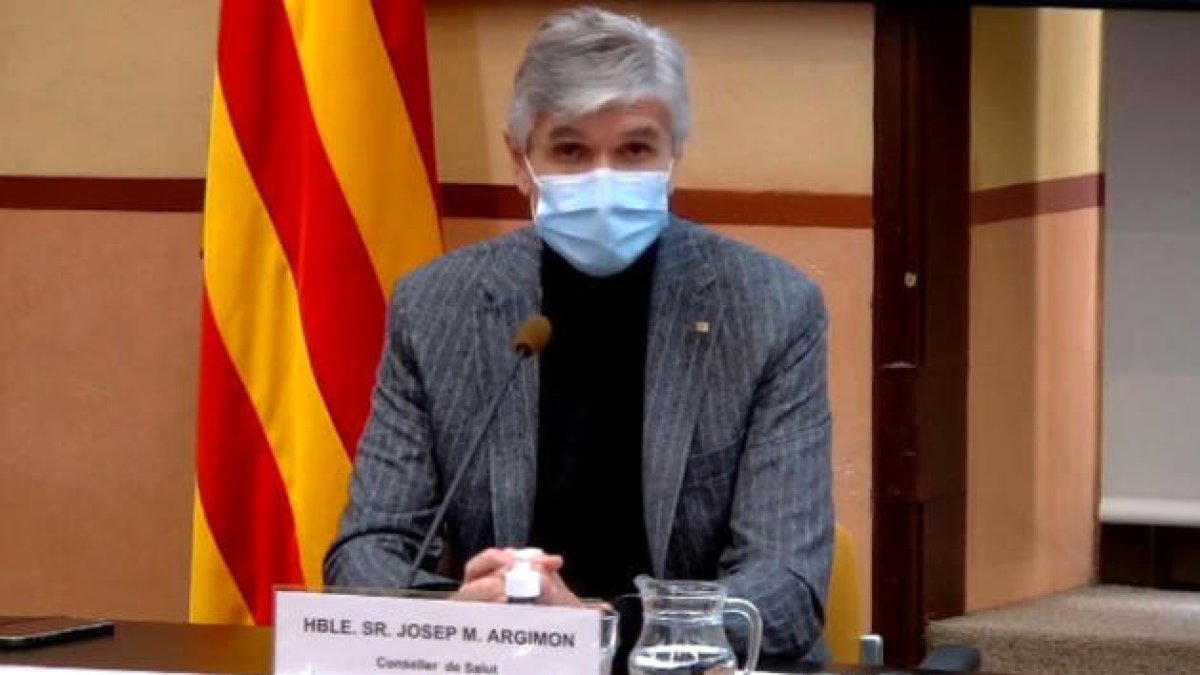El conseller de Salut català, Josep Maria Argimon.