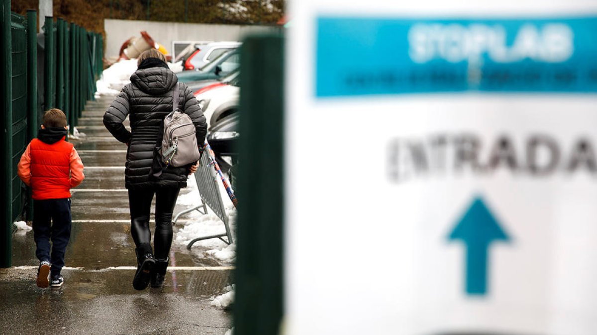 Entrada de l'stoplab a la plaça de braus.