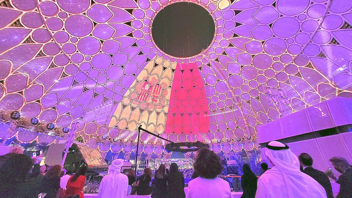 Un moment de la presentació d'Andorra a l'Expo Dubai 2020.