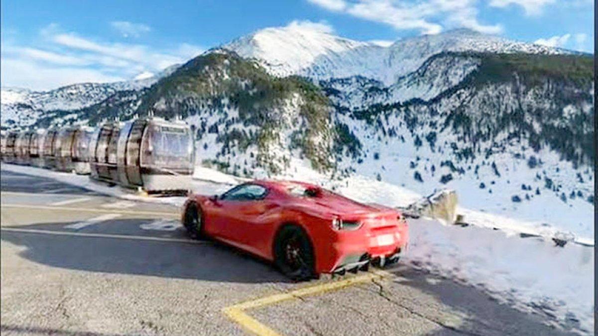 El Ferrari que ha protagonitzat la darrera polèmica plasmada en un vídeo.