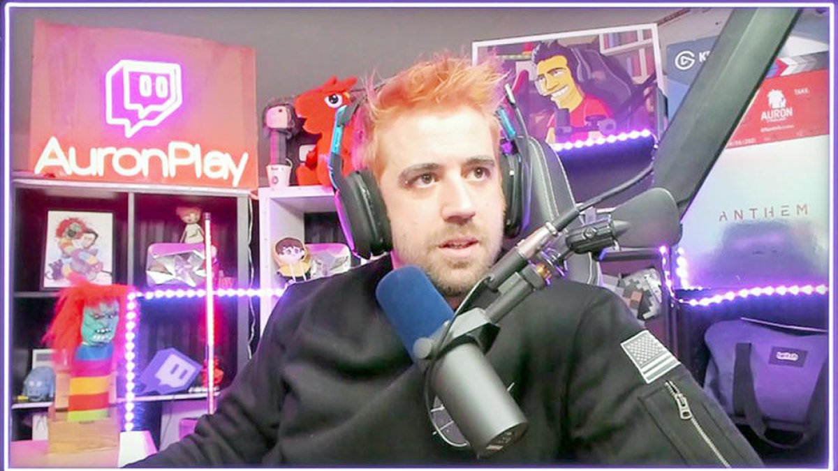 Auronplay, durant un streaming a Twitch.