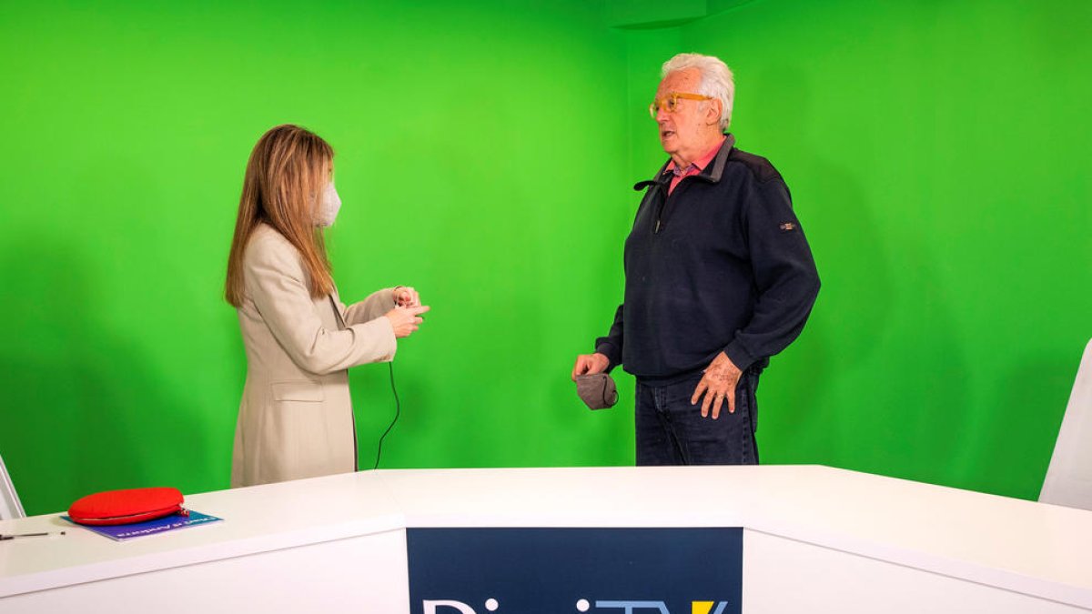 L'excap de Govern Marc Forné amb la periodista de Diari TV Pietat Martin Vivas.