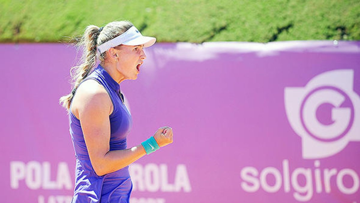 Vicky Jiménez, ahir.