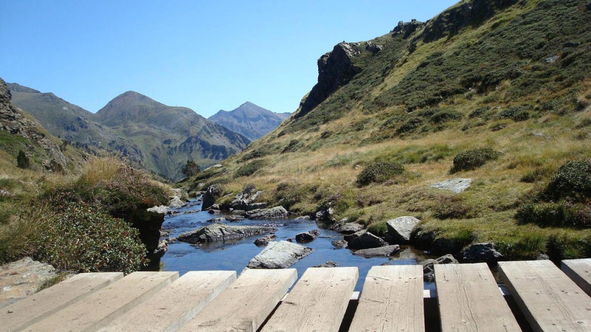 El riu de Tristaina serà un dels punts de captació d'aigua de la central hidroelèctrica.