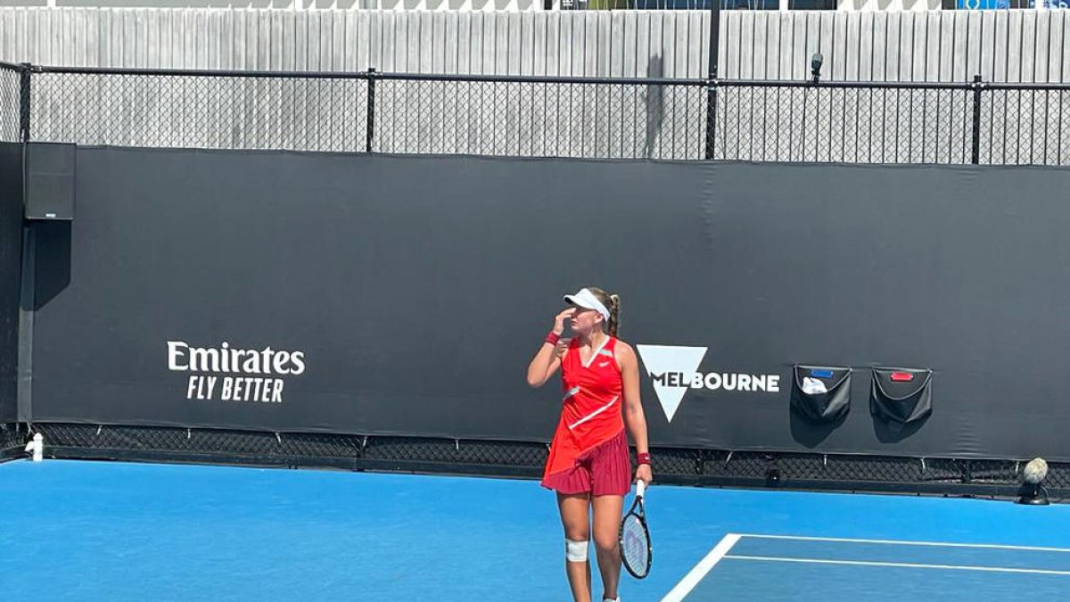 Vicky Jiménez Kasintseva, a la prèvia d'Austràlia.