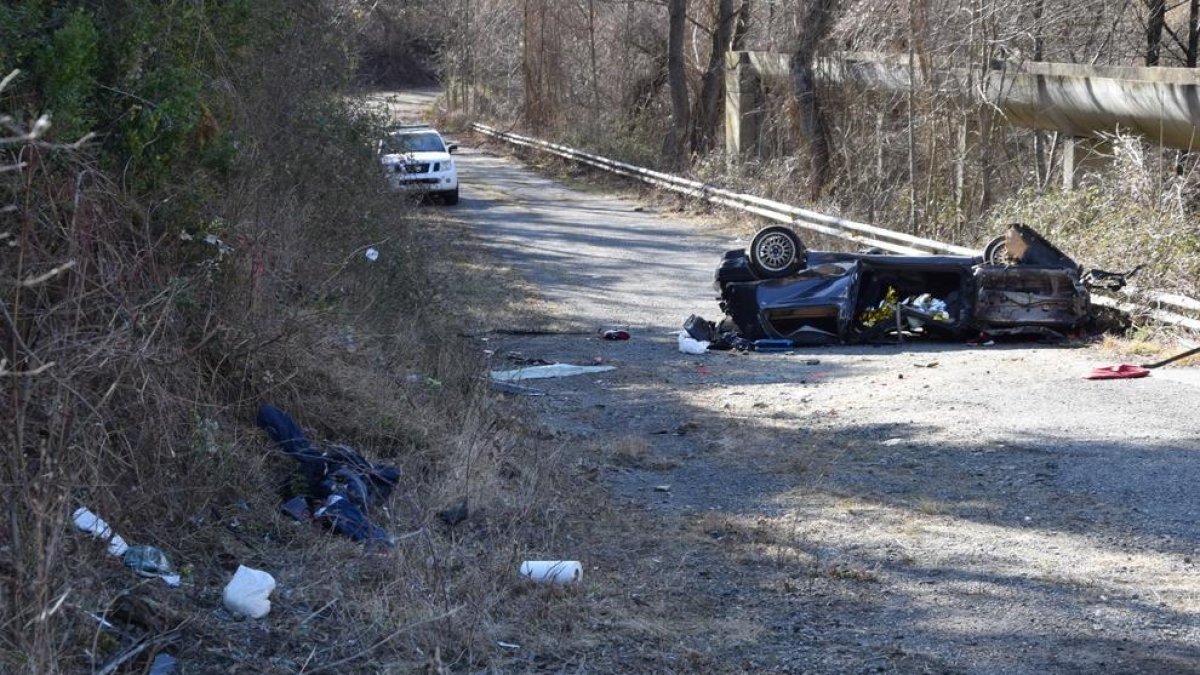 El cotxe accidentat.