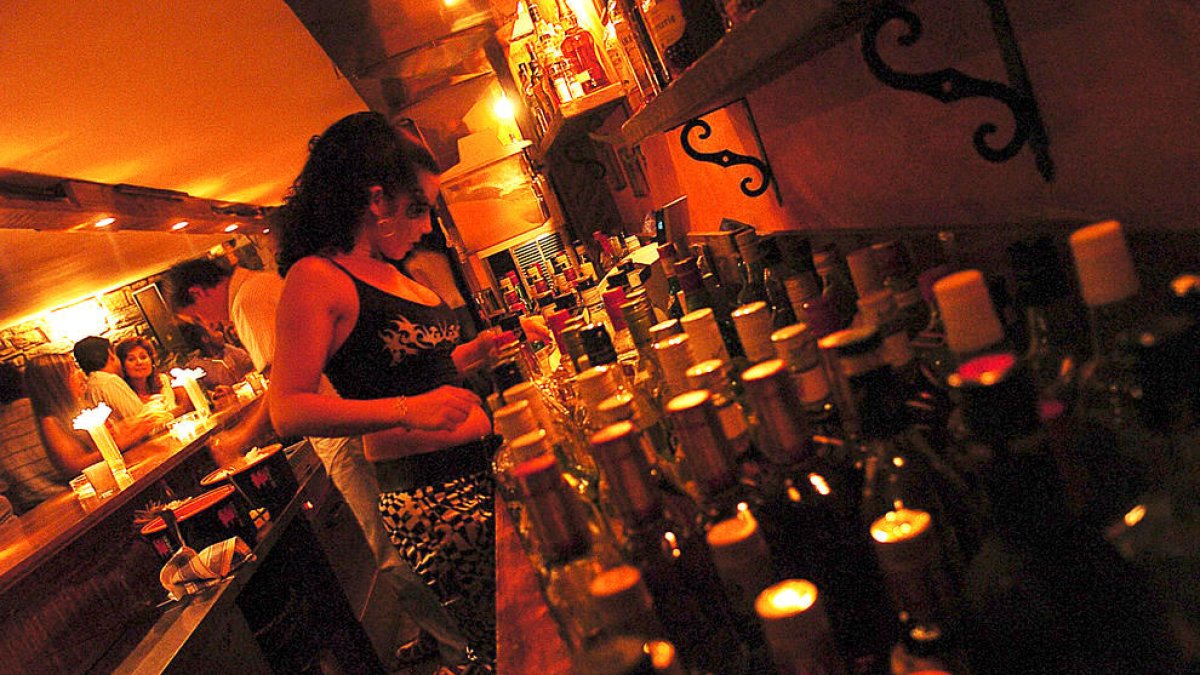 Barra d'una discoteca.