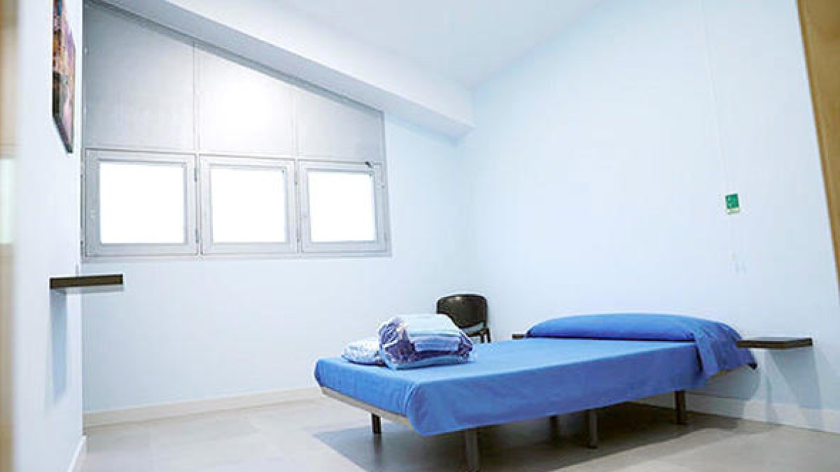 Una de les habitacions per a vis-a-vis de la presó.