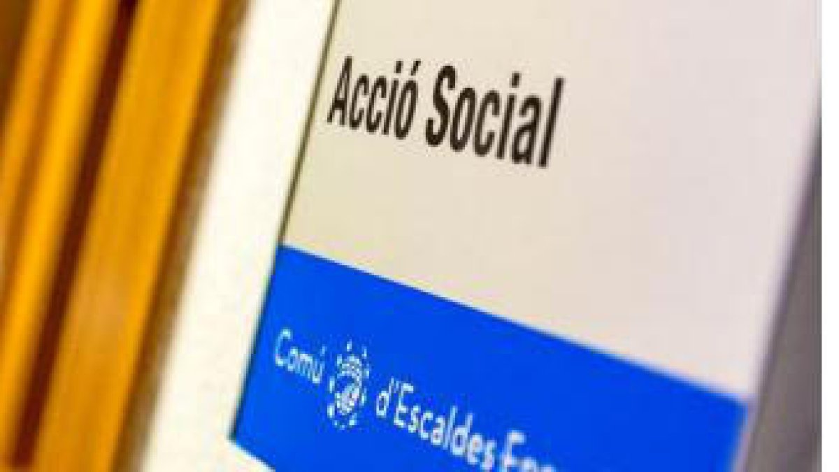 Entrada al departament d'Acció Social del comú.