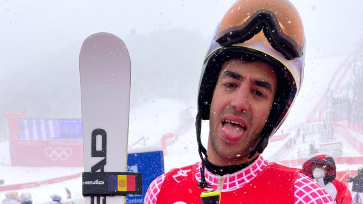 Joan Verdú, poc després d'escriure una pàgina històrica per a l'esport andorrà.