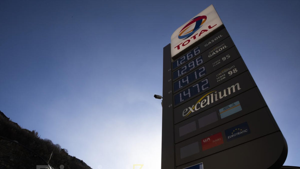 Preu Gasolina Benzina carburant Total