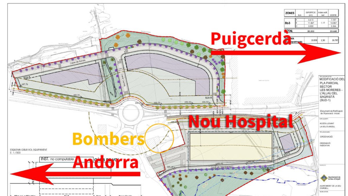 plànol nou hospital la seu