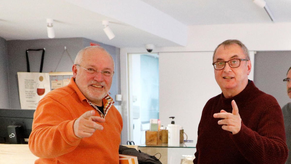 Lluís Puig i Vicent Partal.