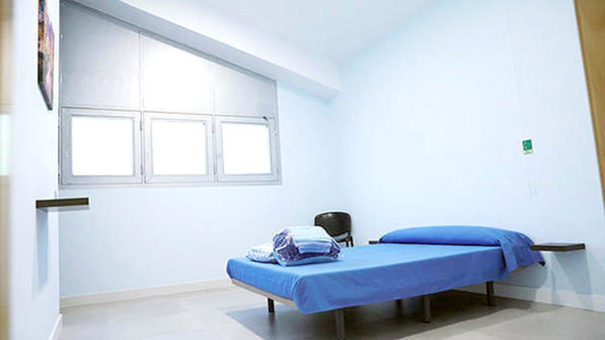 Una de les habitacions per a vis-a-vis de la presó.