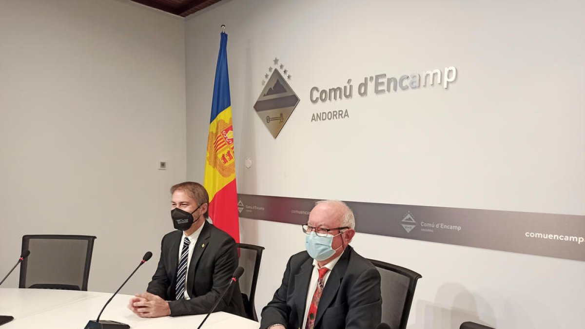 Els consellers de PS+Independents d'Encamp.