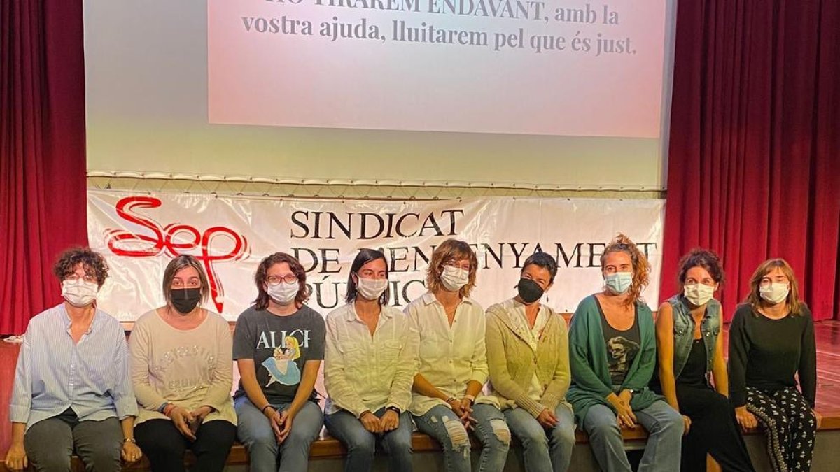 Els docents afiliats del Sindicat d'Ensenyament Públic (SEP)