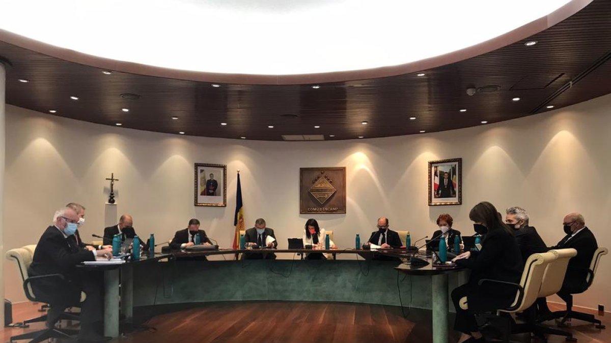 Sessió del consell de comú d'Encamp