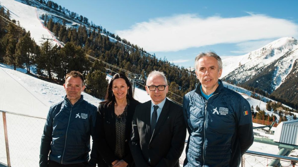 Presentació de l'acord de Pal i Grandvalira aquest matí al coll de la Botella