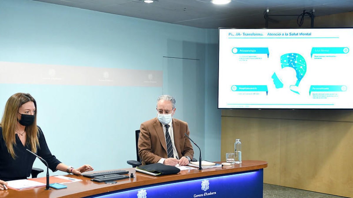 Roda de premsa de presentació del Pla Integral de Salut Mental (PISMA)