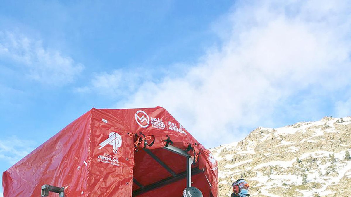 Iria Medina a Kronplatz, en una prova anterior.