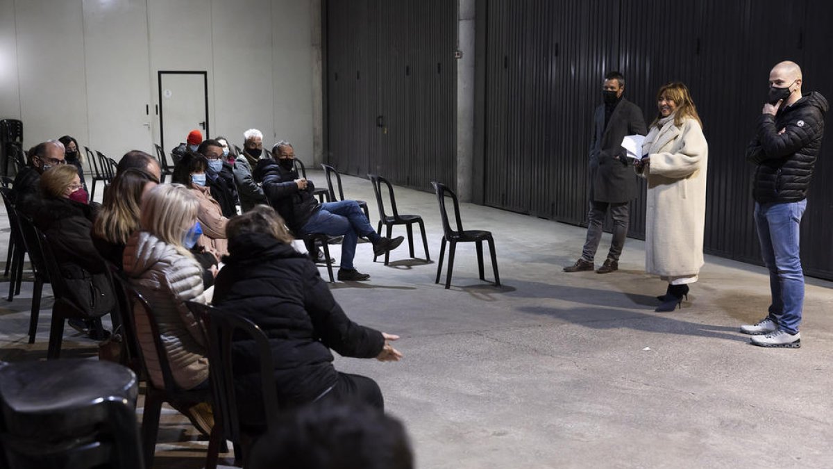 La reunió informativa d'ahir.