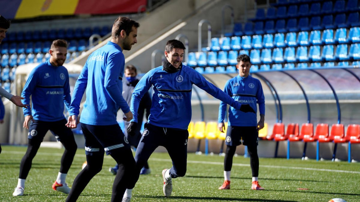 Entrenament dels tricolors.