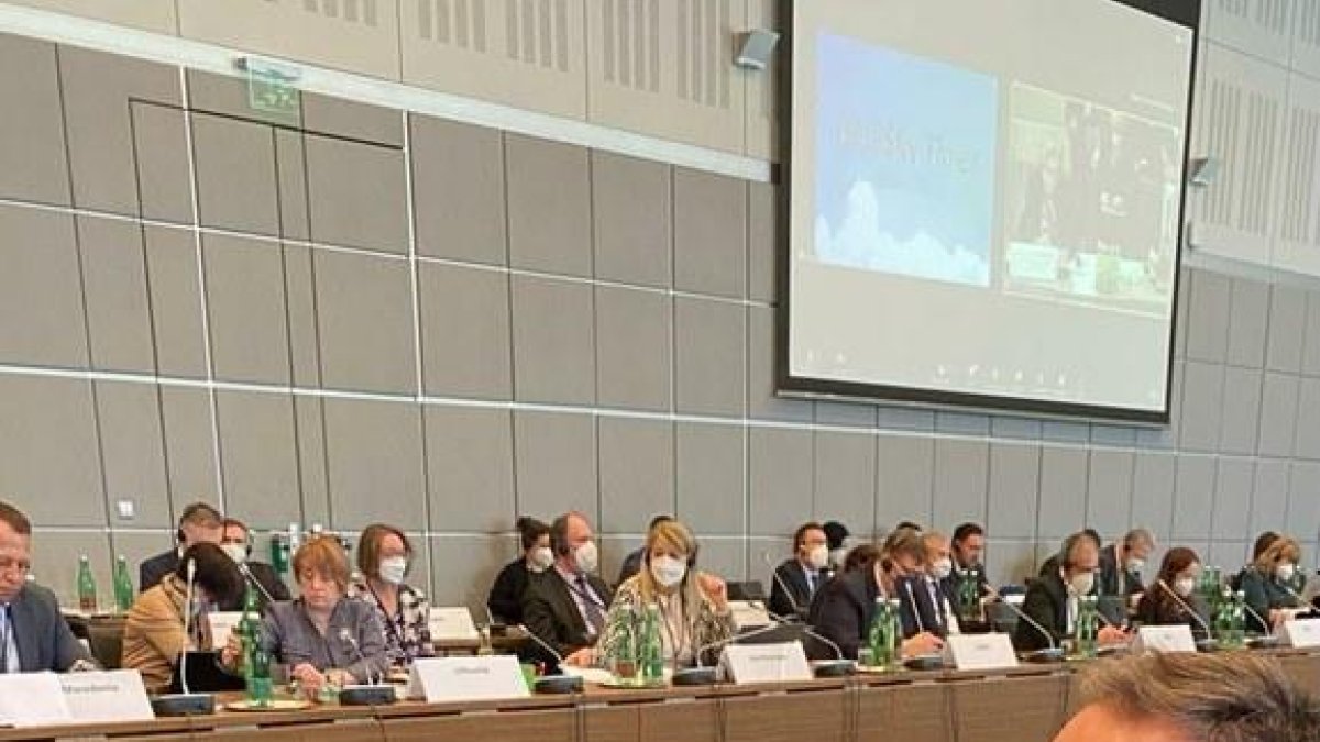 Ferran Costa com a cap de la delegació andorrana a l'OSCE