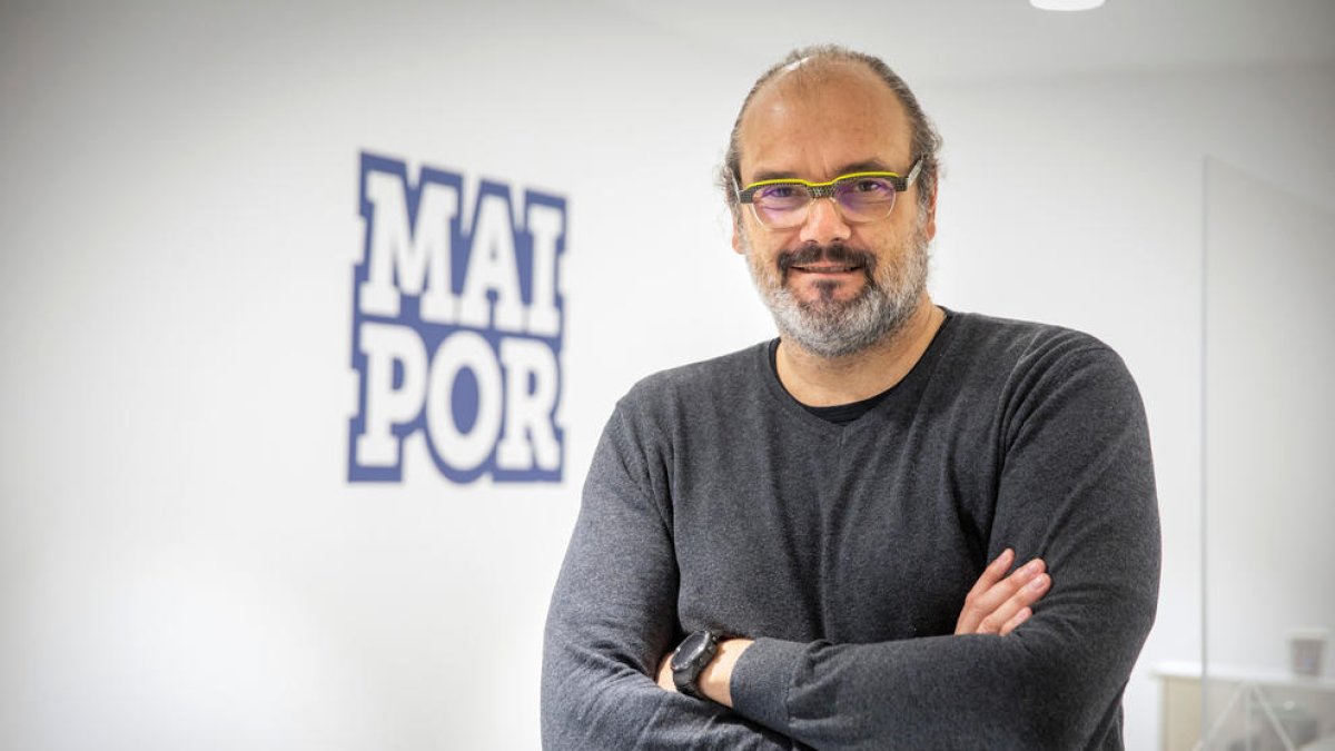 El director general del MoraBanc Andorra, Francesc Solana, a les oficines del club.