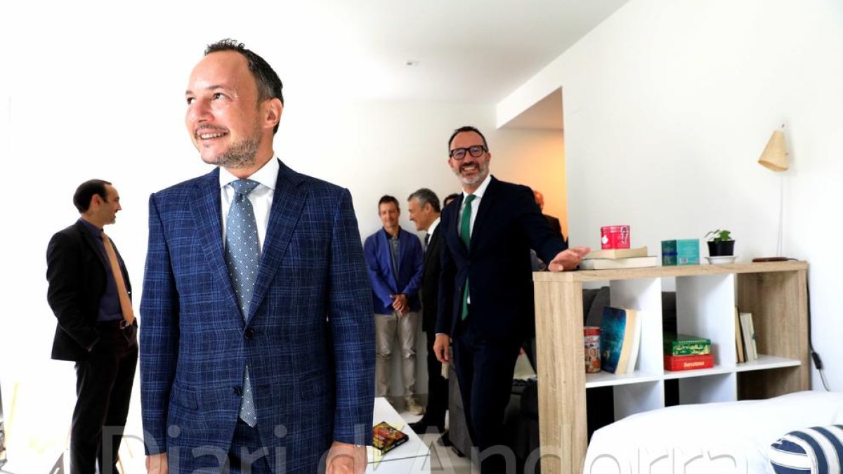 Xavier Espot als pisos de la fundació ARMOR