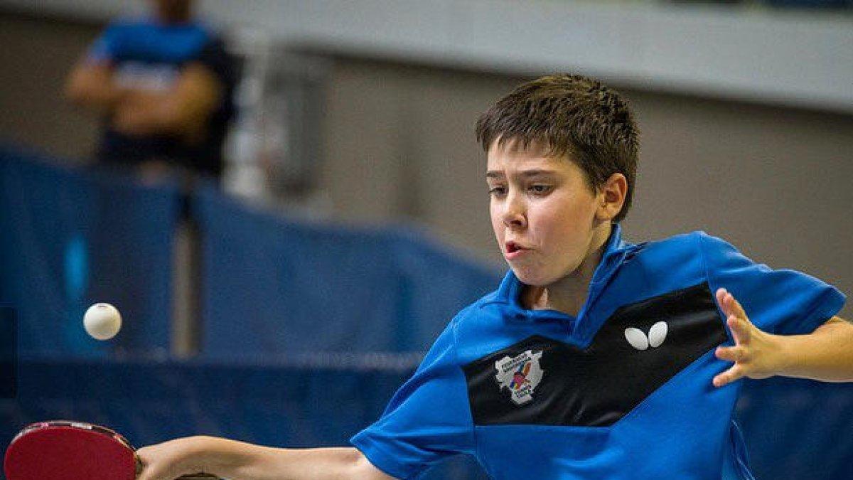 El jove Oriol Martínez, en un moment del campionat.