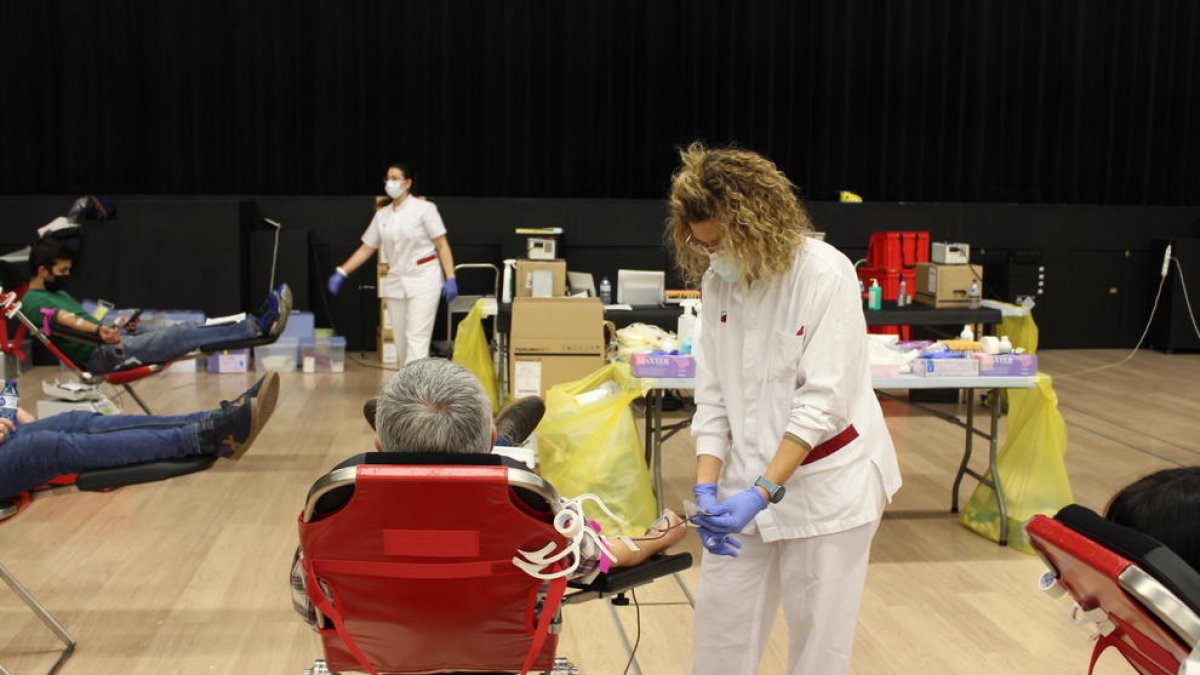 Donació de sang en la campanya d'aquesta setmana