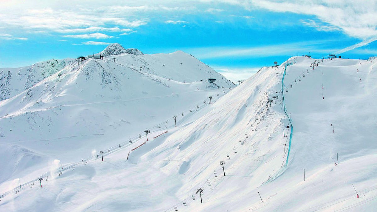 Les pistes de Grandvalira al Pas de la Casa.