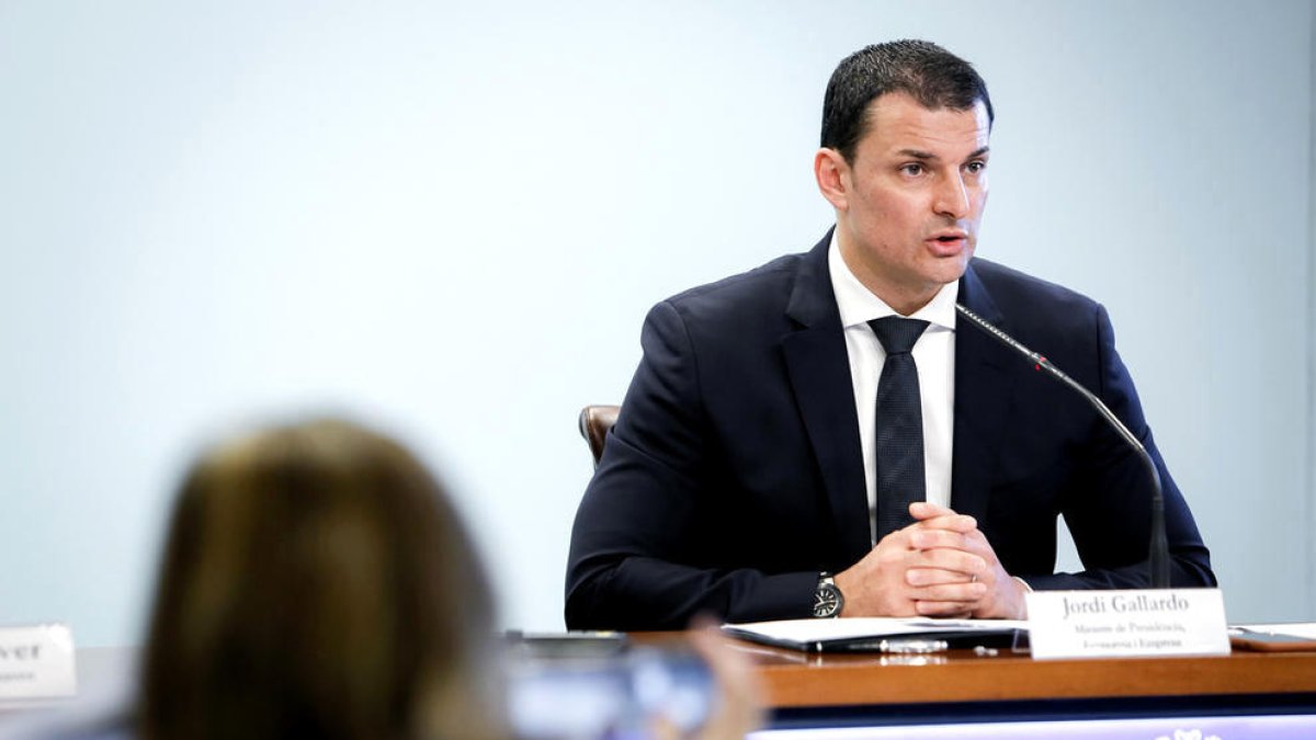 El ministre Jordi Gallardo.