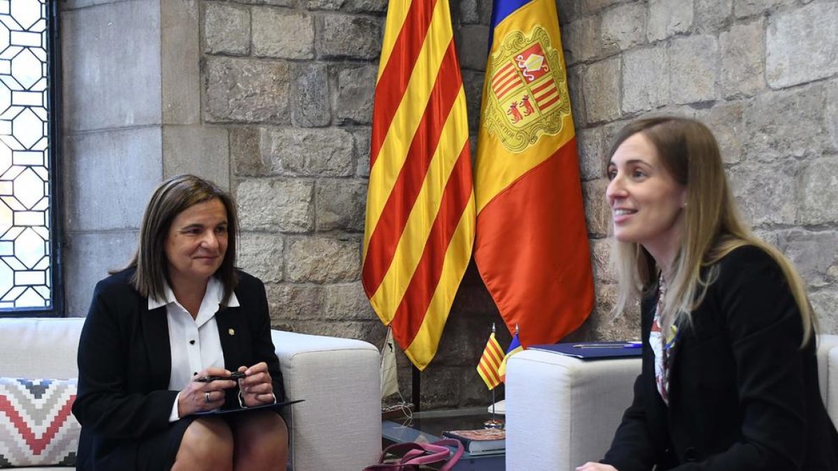 Trini Marín amb Victòria Alsina avui a Barcelona