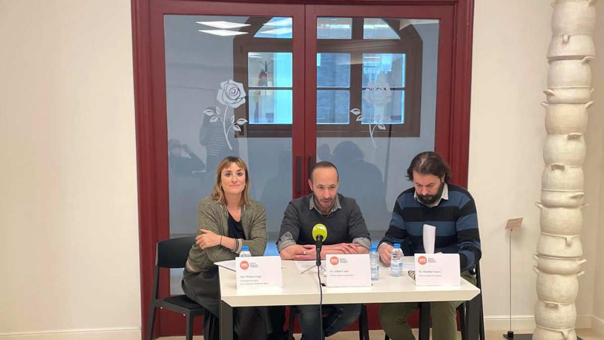 Mònica Vega, Alfons Casal i Juanma Casero.