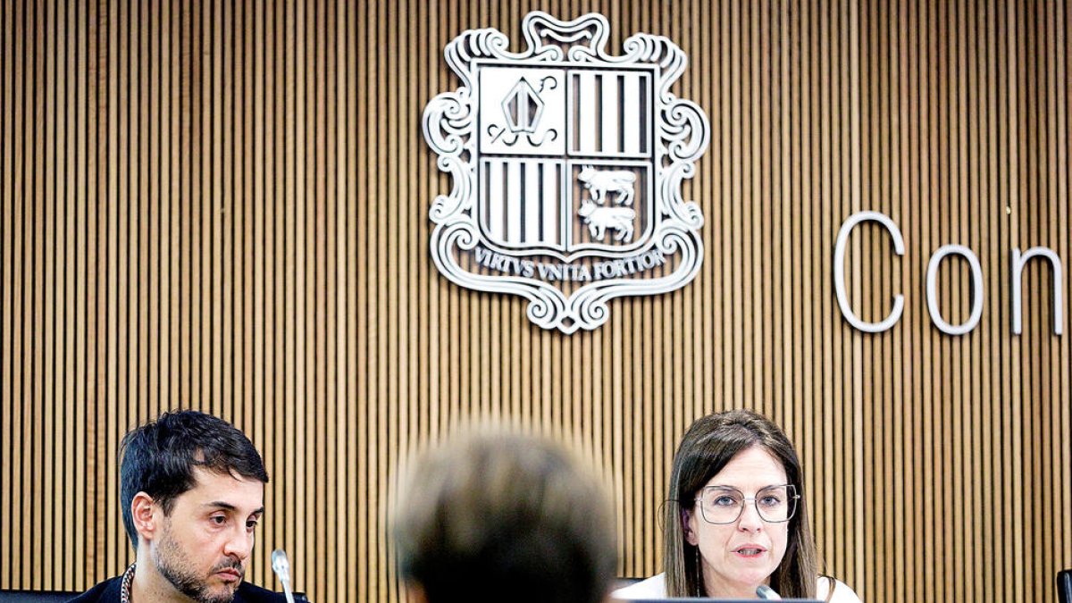 Joan-Marc Joval i Sílvia Riva al Consell General.