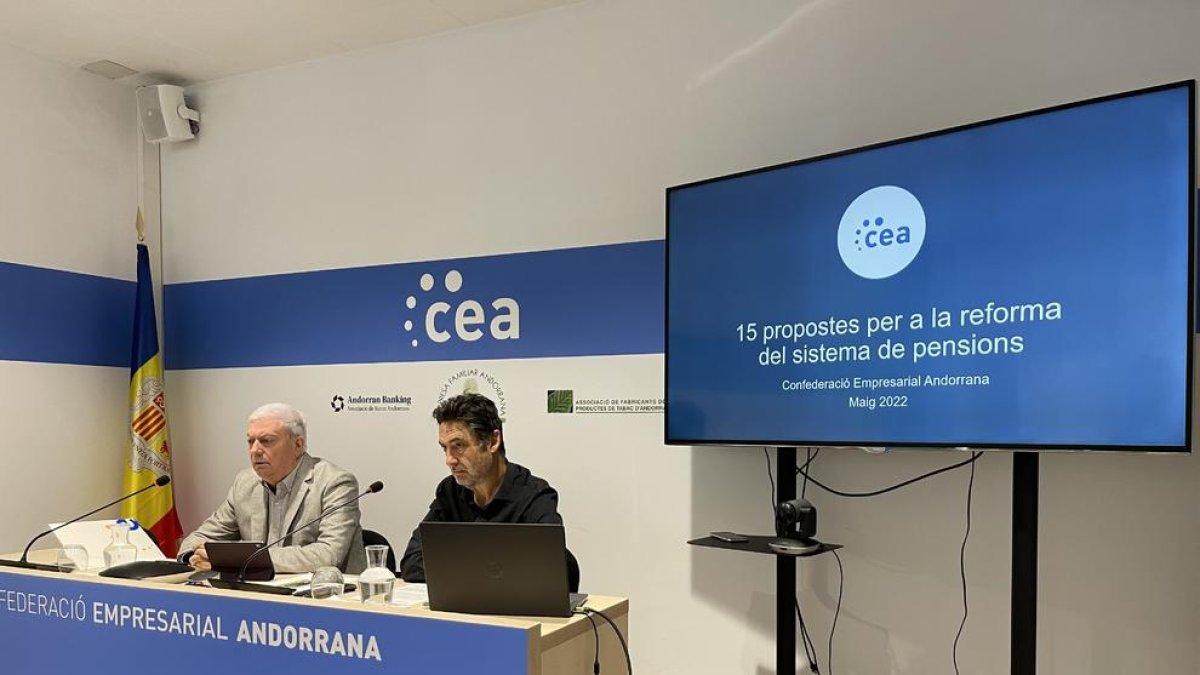 Roda de premsa de presentació de les propostes de la CEA