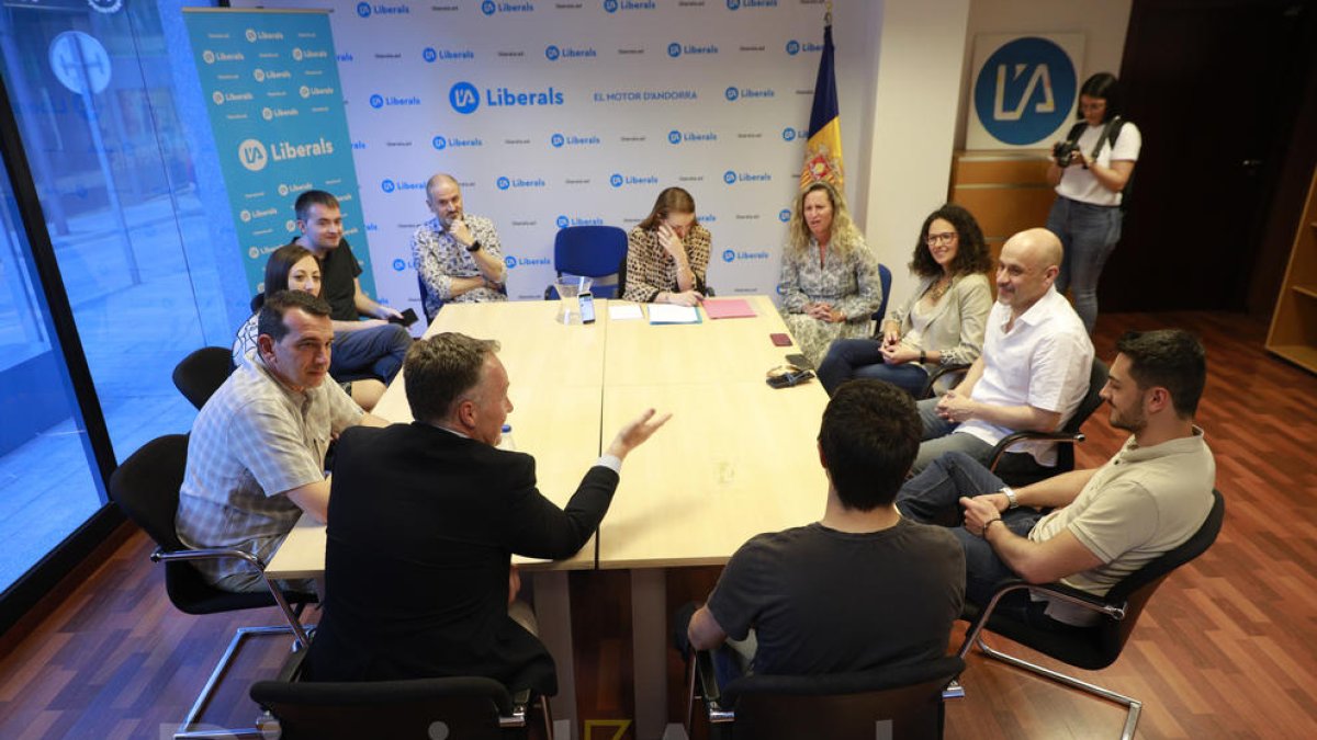 L'executiva liberal celebrada dimarts a la nit.