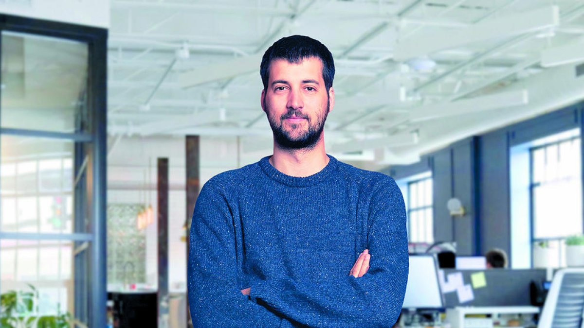 Guillem Viladomat, a les oficines de Durcal.