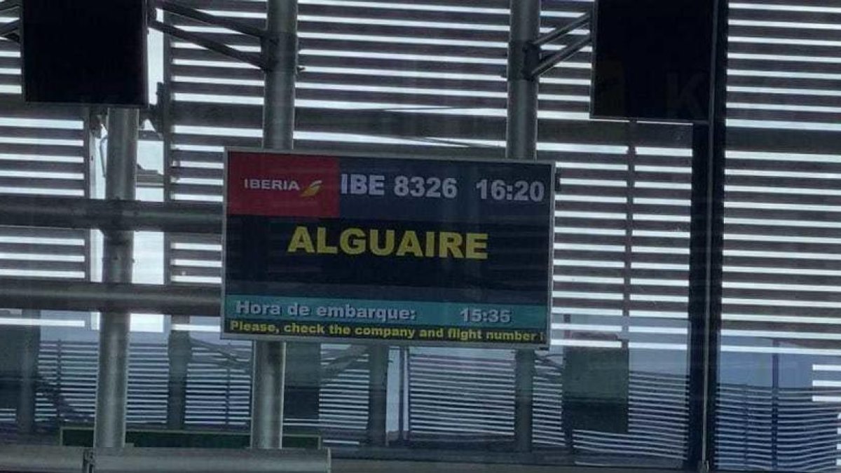 Desviat a Alguaire el vol de Madrid a la Seu