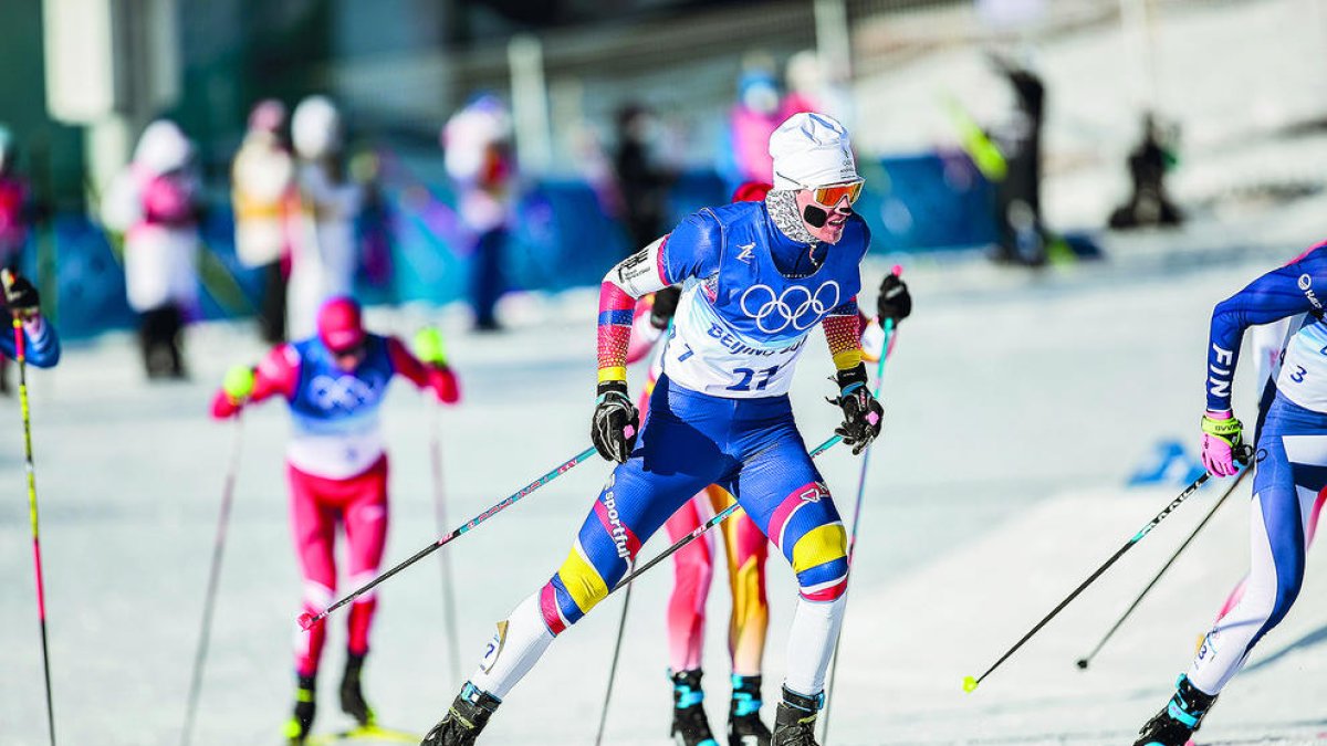 Cursa d'esquí de fons amb Irineu Esteve.