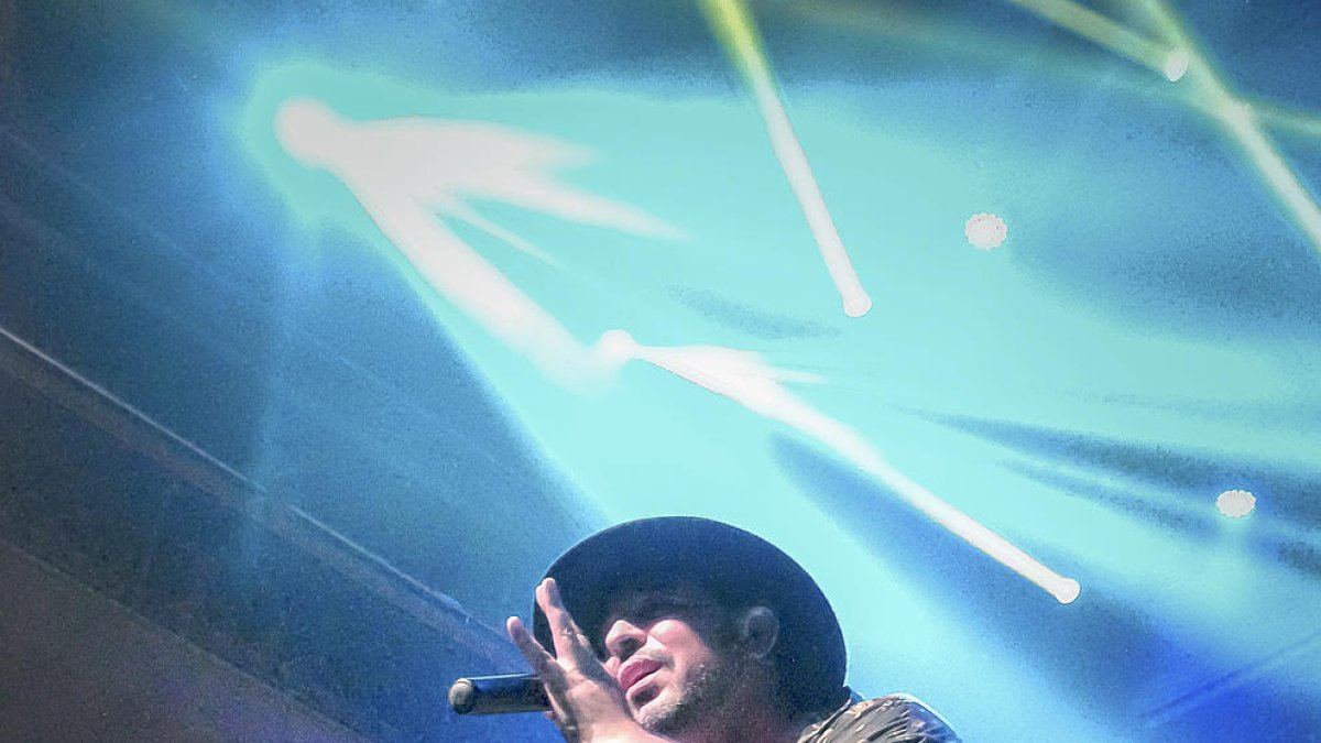 Juli Barrero durant el concert de dissabte