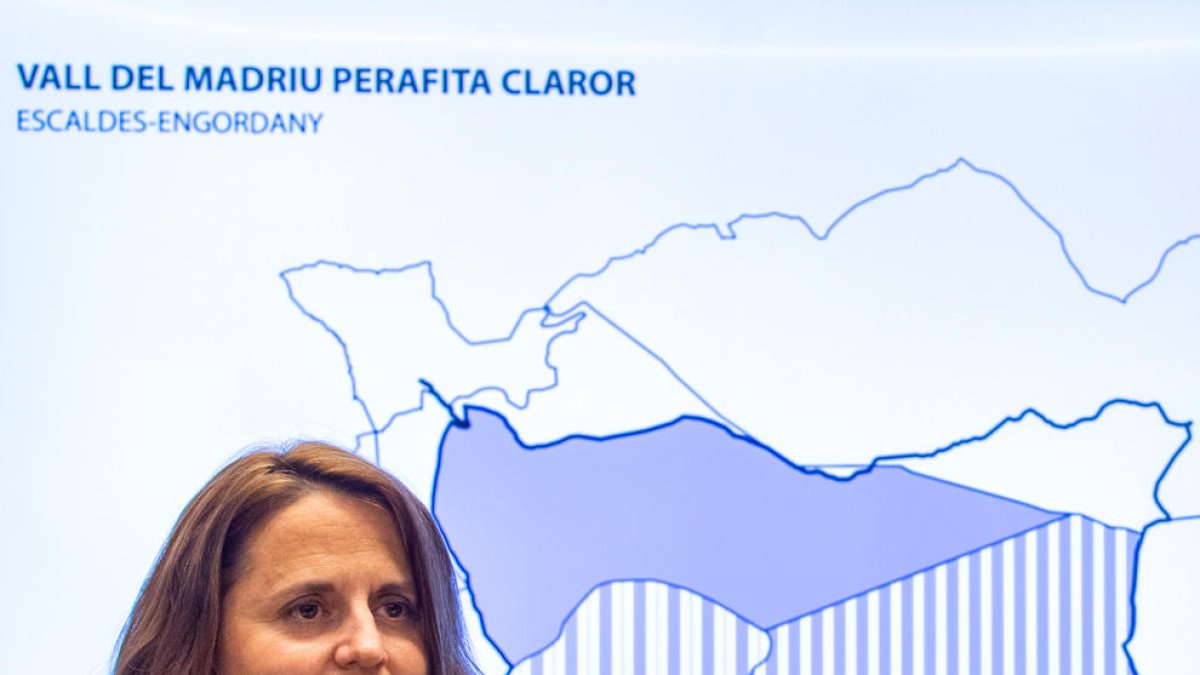 La cònsol major d'Escaldes-Engordany, Rosa Gili, ahir al comú.