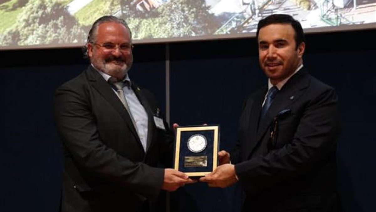 Entrega del reconeixement.